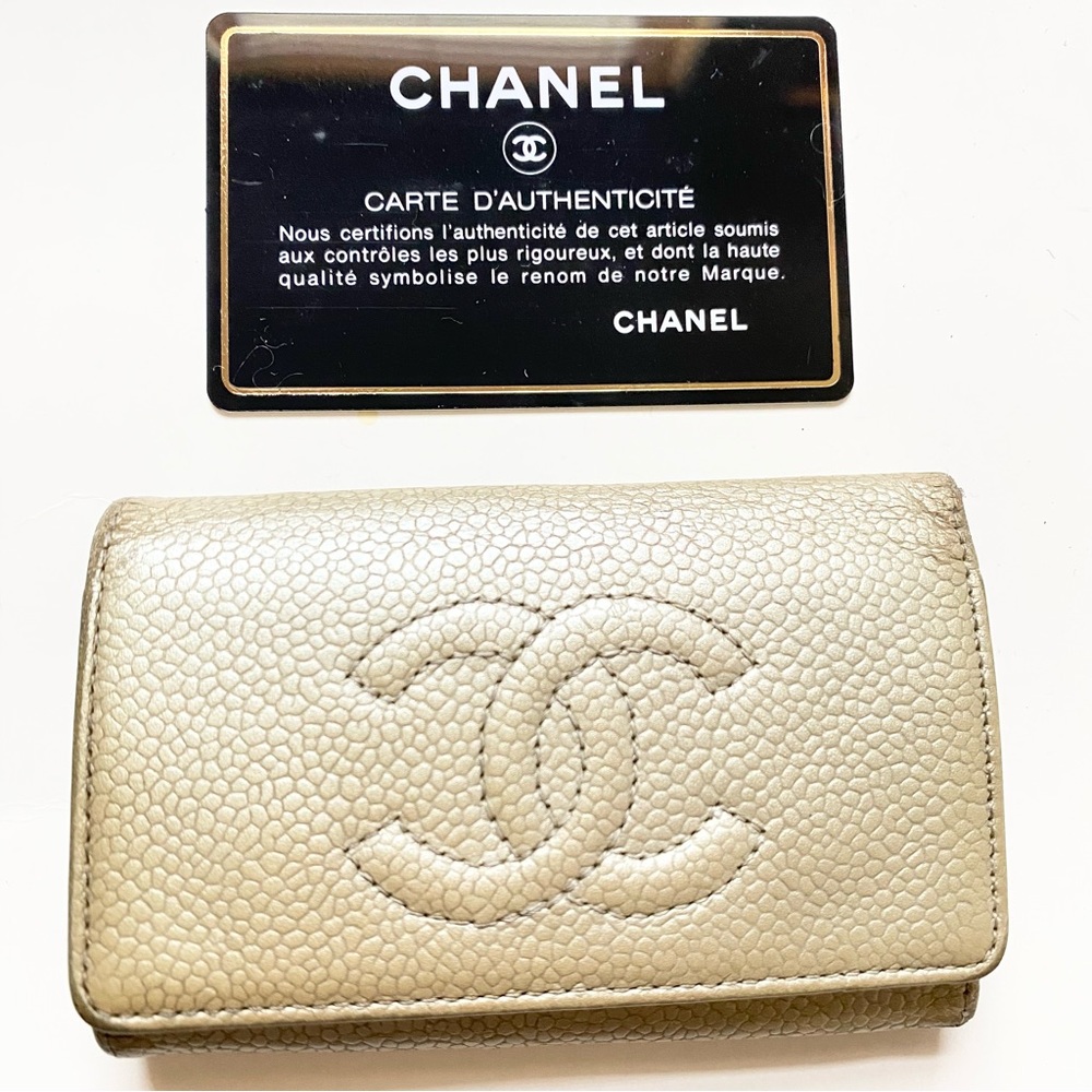 CHANEL CAVIAR KEY POUCH❤️